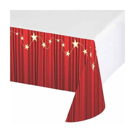  Red Curtain Table Cover