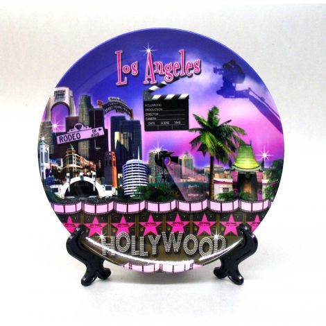  Hollywood and Los Angeles purple Walk Of Fame Decorative Plate