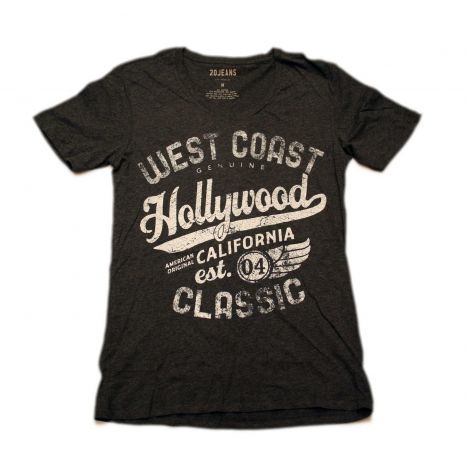  Charcoal Hollywood V-neck Shirt