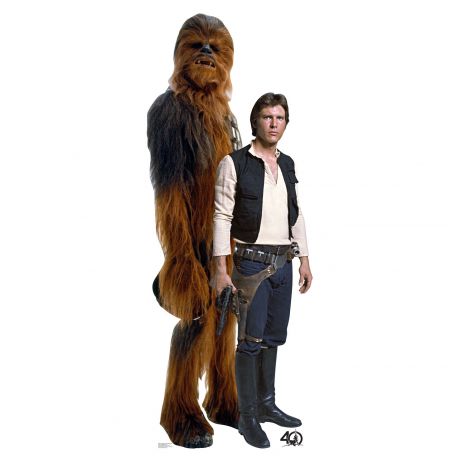  Han Solo and Chewbacca Cardboard Cutout #2462