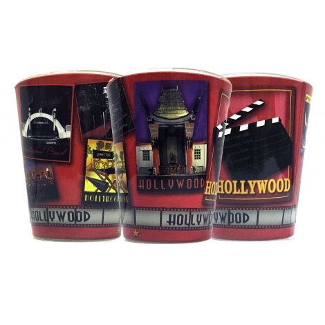  Hollywood red Icons  shot glass 