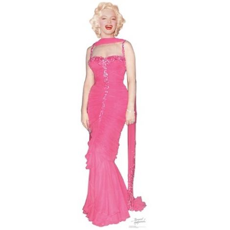  Marilyn Monroe in Pink Dress Cutout#1012