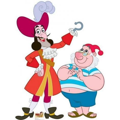  Captain Hook and Mr Smee cardboard Cutout #1209
