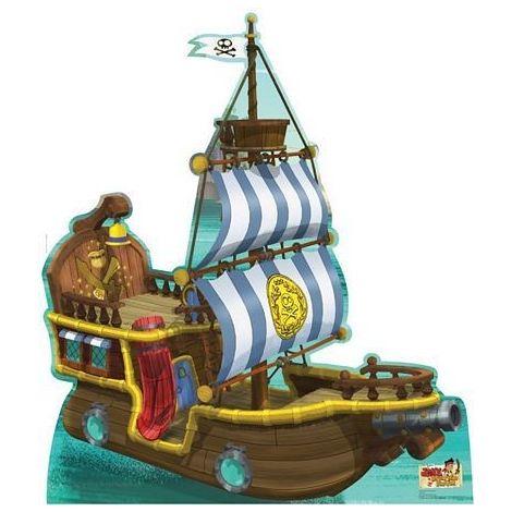 Bucky Pirate Ship cardboard Cutout #1208