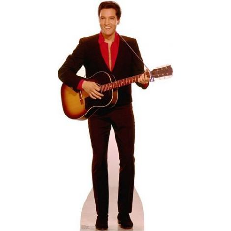 Elvis with Guitar Lifezise Cardboard Cutout #1353