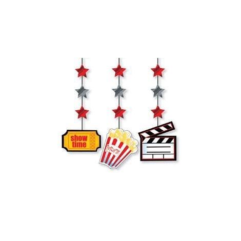 Small Movie Icon Hanging Cutouts