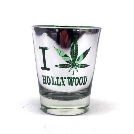  I Love Hollywood Cannabis Shot Glass