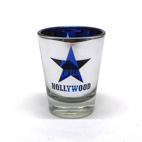  Hollywood Blue Star Metallic Shot Glass