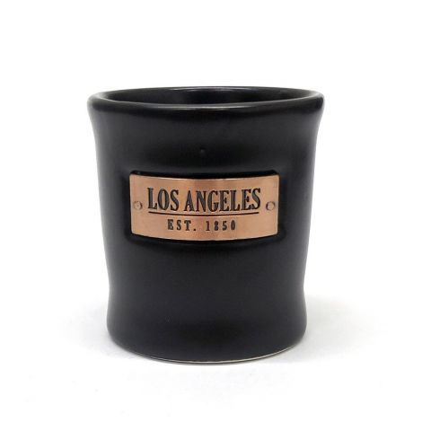  Black Shooter With Gold Sign Los Angeles East 1850 Shot Glass