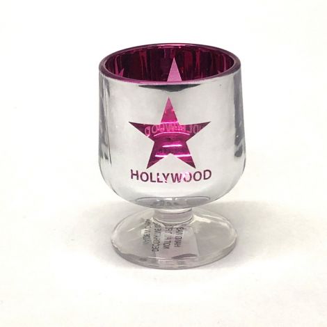 Chrome Hollywood With pink star brandy snifter