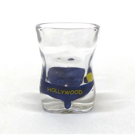  Shot Glass of Hollywood Men’s Bottom Shorts Blue With Smiley