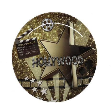  Hollywood Movie Star Gold Decorative Plate