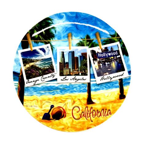  California Polaroid Decorative Plate