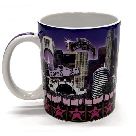  Hollywood and Los Angeles purple Walk Of Fame Coffee Mug