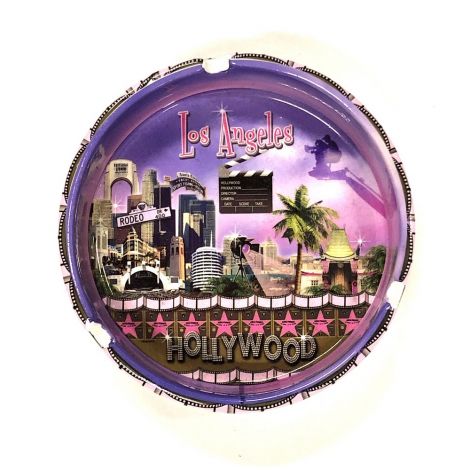  Hollywood and Los Angeles purple Walk Of Fame Ashtray