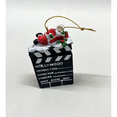  Clapboard Santa Christmas Ornament