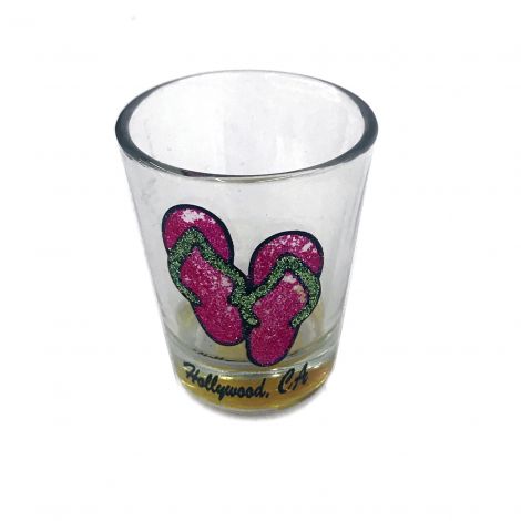  Flip flaps, Hollywood CA Clear Shot Glass