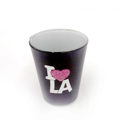  ‘I LOVE LA’ Los Angeles Black shot glass 