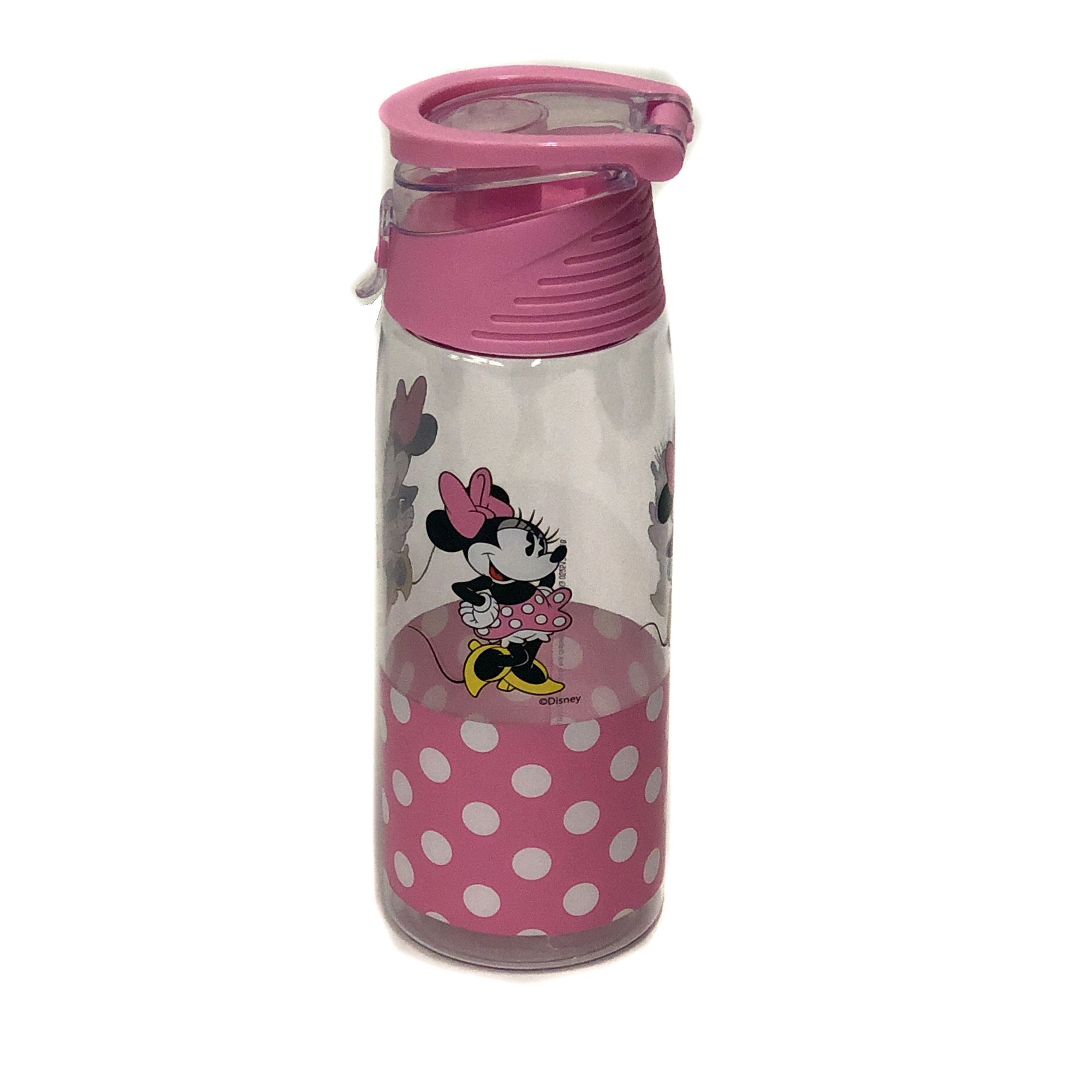 Personalized Minnie Mouse in Red Polka Dot Dress Water Bottle