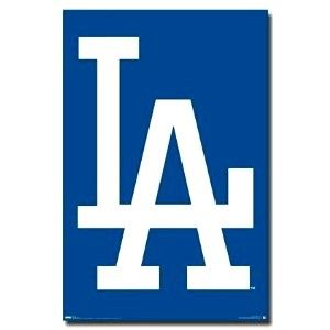 LAKERS LA DODGERS LOGO DRAWING Poster for Sale by Sdem85