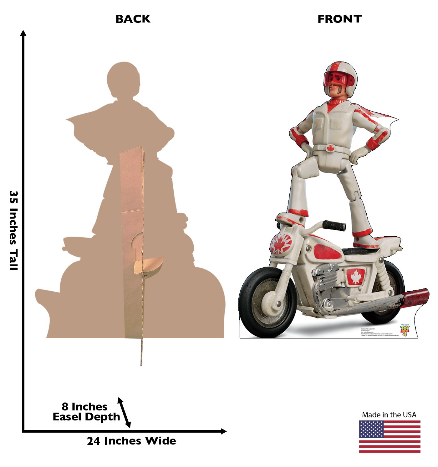 Duke Caboom from the Disney, Pixar film Toy Story Cardboard