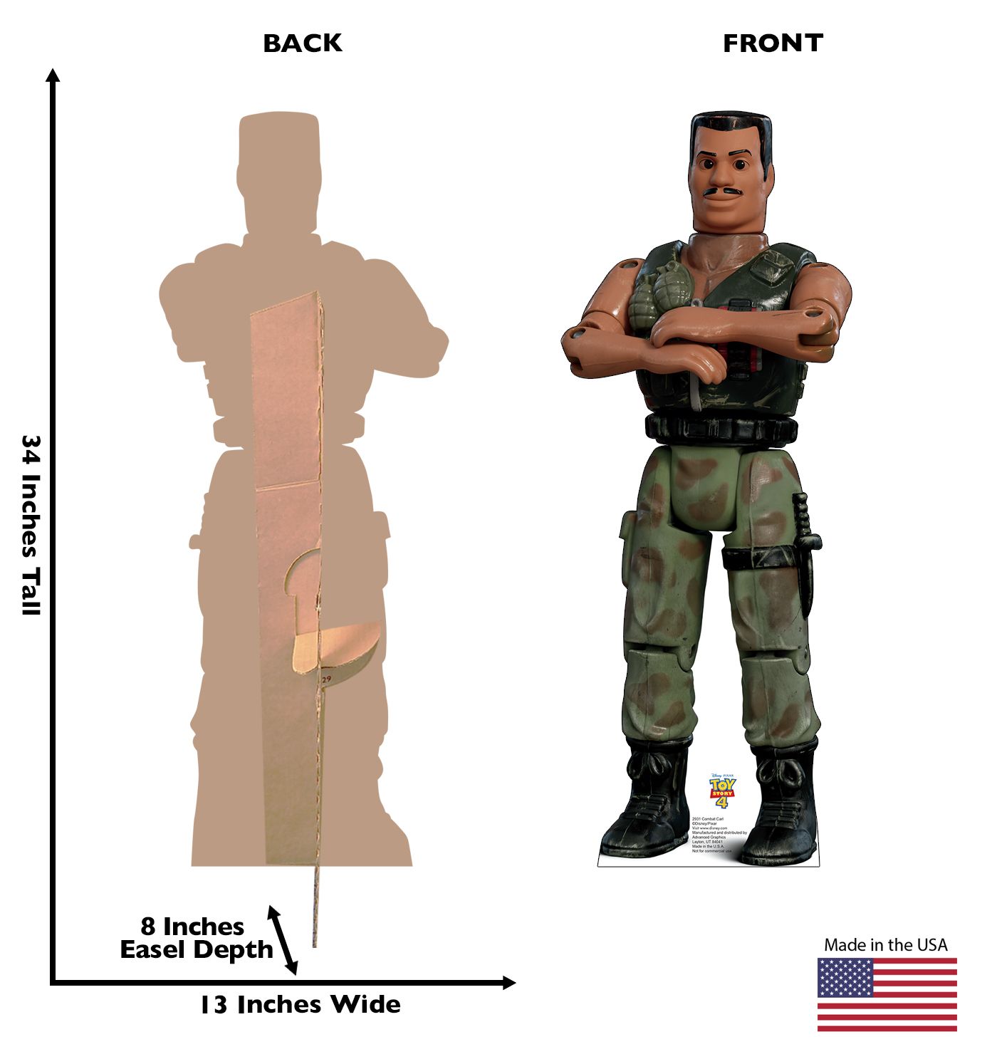Combat Carl from the Disney, Pixar film Toy Story 4