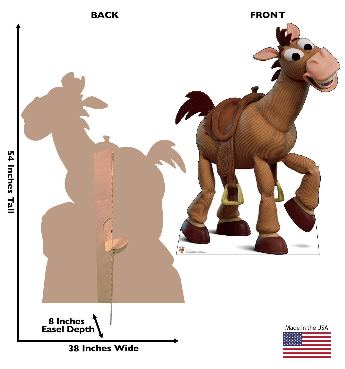 Bullseye from the Disney Pixar film Toy Story 4 Cardboard Cutout