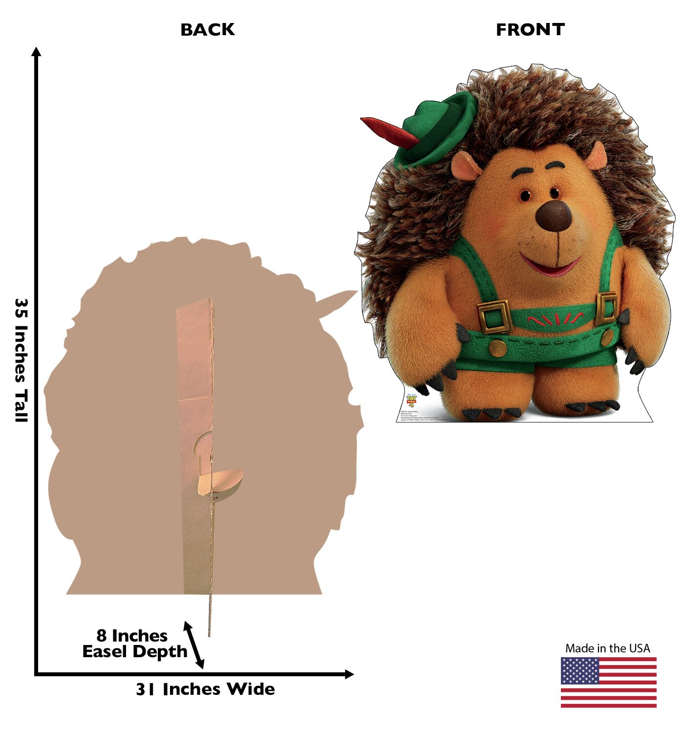 Mr Prickle Pants from the Disney, Pixar film Toy Story Cardboard