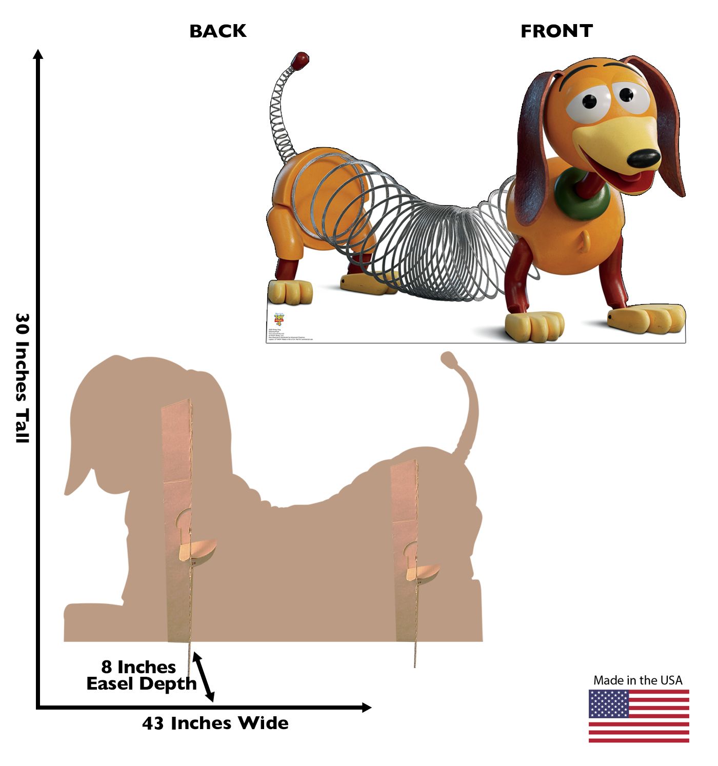 Slinky The Dog From The Disney Pixar Film Toy Story 4 Cardboard Cutout 2939 Slinky The Dog From The Disney Pixar Film Toy Story 4 Cardboard Cutout 2939