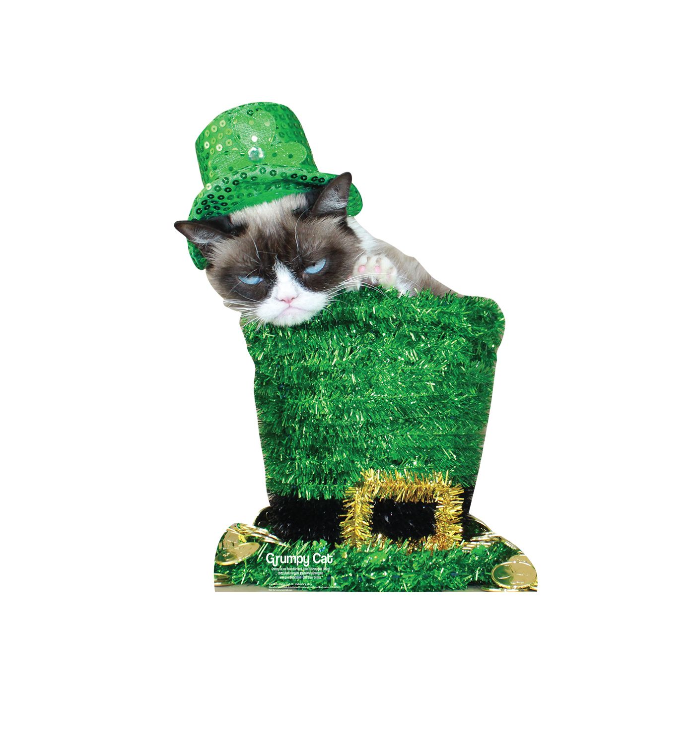 Grumpy Cat St Patrick S Day Cardboard Cutout 3049